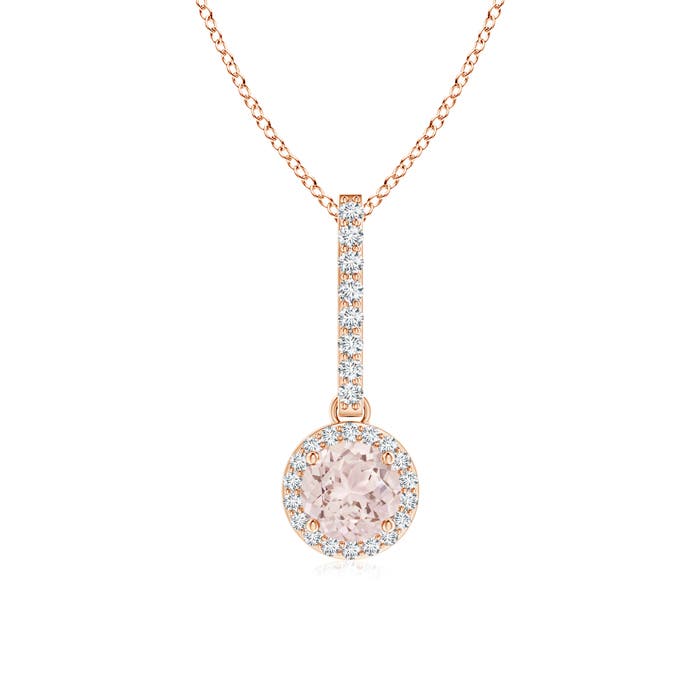 A - Morganite / 0.57 CT / 14 KT Rose Gold