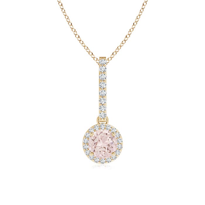 A - Morganite / 0.57 CT / 14 KT Yellow Gold