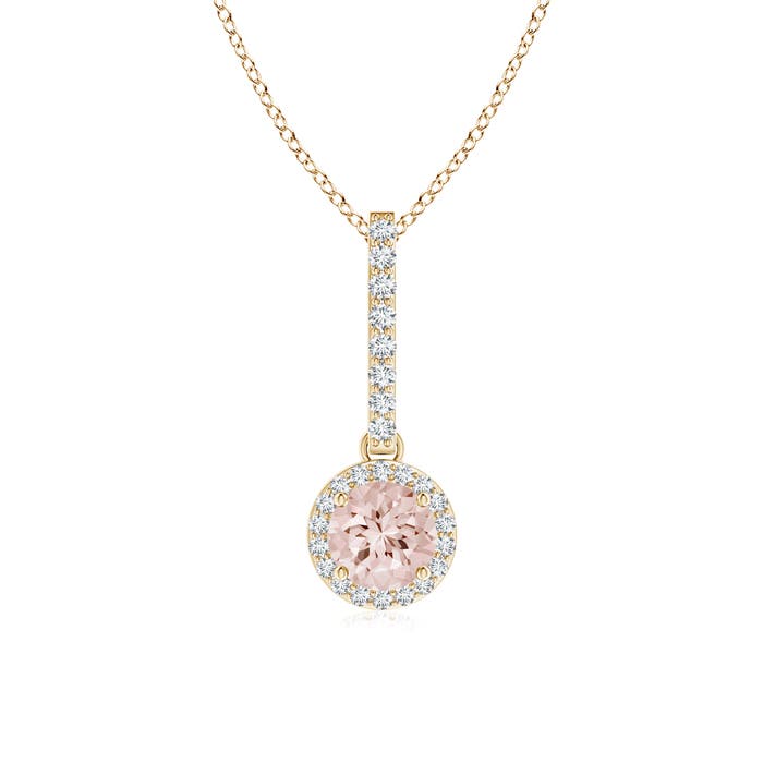 AA - Morganite / 0.57 CT / 14 KT Yellow Gold