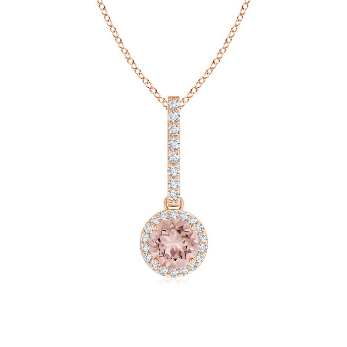 AAAA - Morganite / 0.57 CT / 14 KT Rose Gold