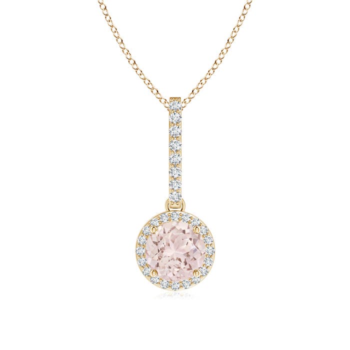 A - Morganite / 0.88 CT / 14 KT Yellow Gold