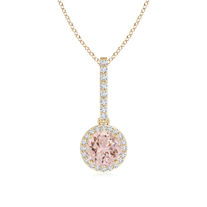 AAA - Morganite / 0.88 CT / 14 KT Yellow Gold