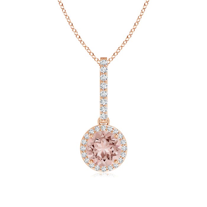 AAAA - Morganite / 0.88 CT / 14 KT Rose Gold