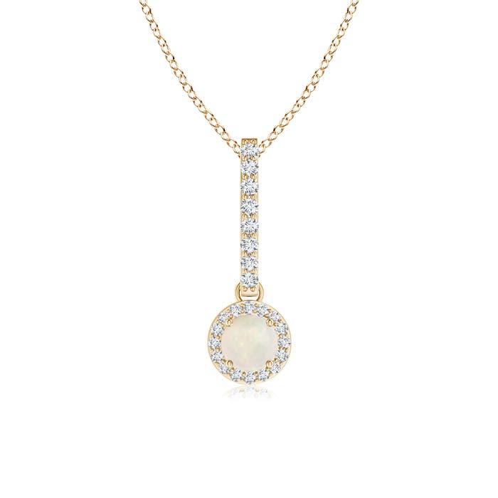 A - Opal / 0.28 CT / 14 KT Yellow Gold