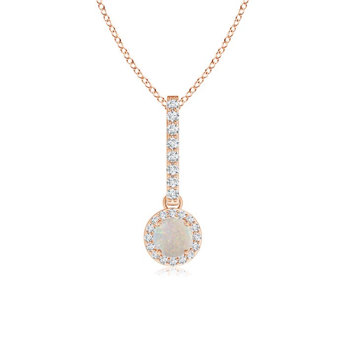 AA - Opal / 0.28 CT / 14 KT Rose Gold