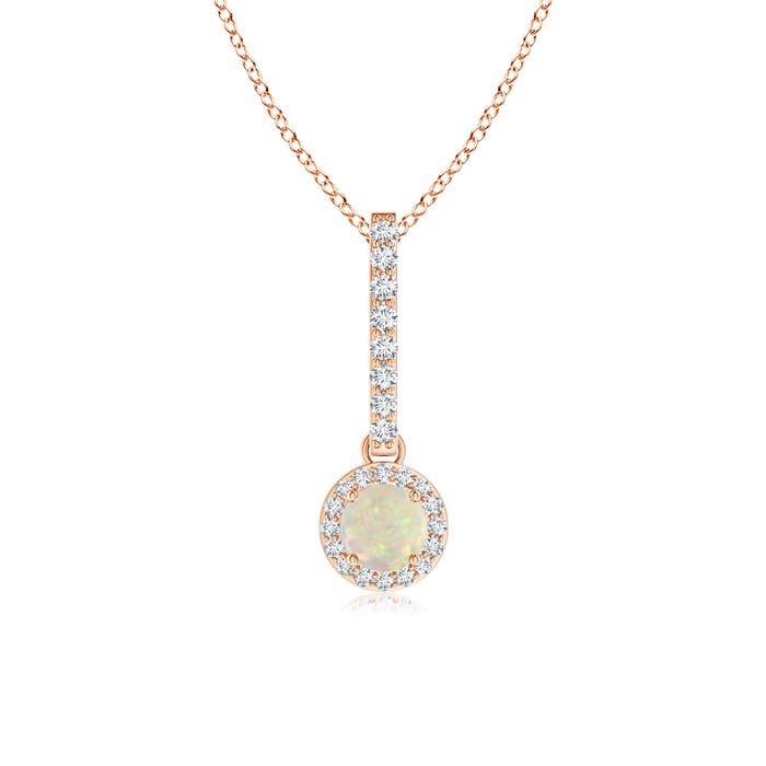 AAA - Opal / 0.28 CT / 14 KT Rose Gold