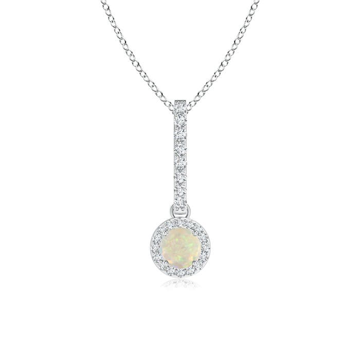 AAA - Opal / 0.28 CT / 14 KT White Gold