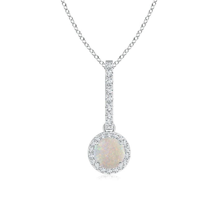 AA - Opal / 0.48 CT / 14 KT White Gold