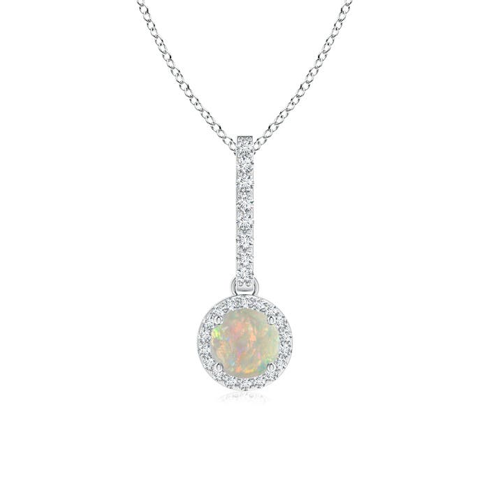 AAAA - Opal / 0.48 CT / 14 KT White Gold