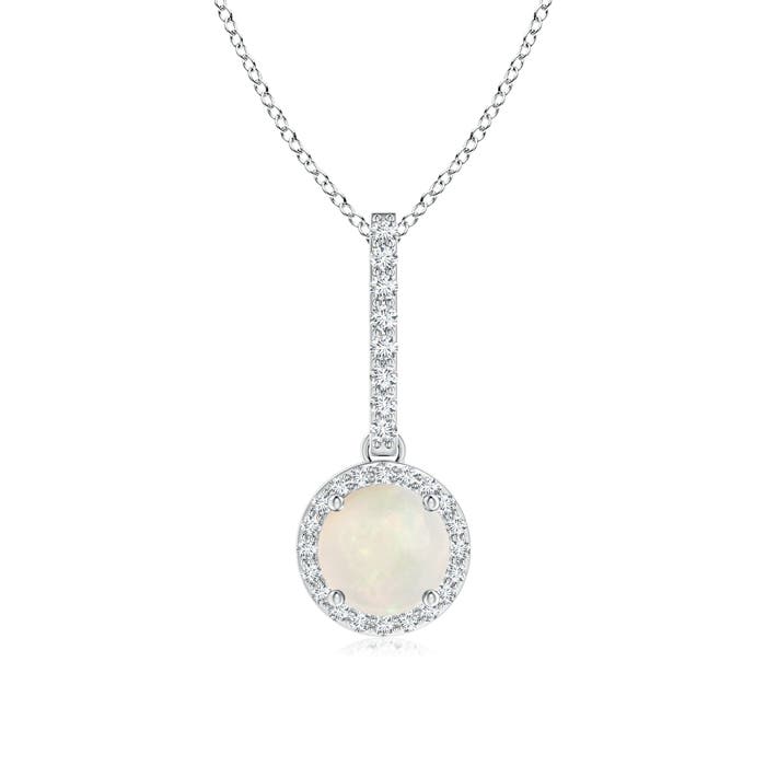 A - Opal / 0.68 CT / 14 KT White Gold