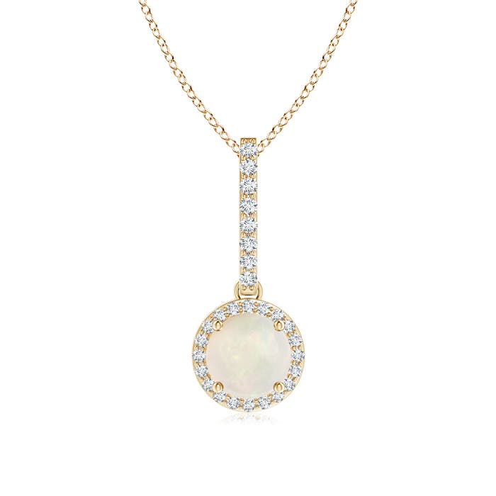 A - Opal / 0.68 CT / 14 KT Yellow Gold