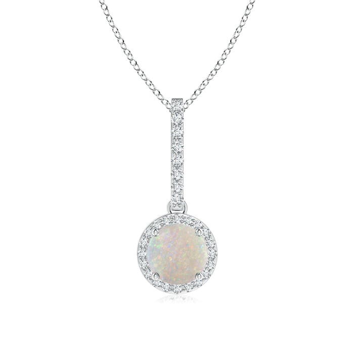 AA - Opal / 0.68 CT / 14 KT White Gold