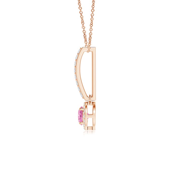 A - Pink Sapphire / 0.45 CT / 14 KT Rose Gold