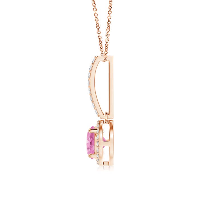 A - Pink Sapphire / 1.18 CT / 14 KT Rose Gold