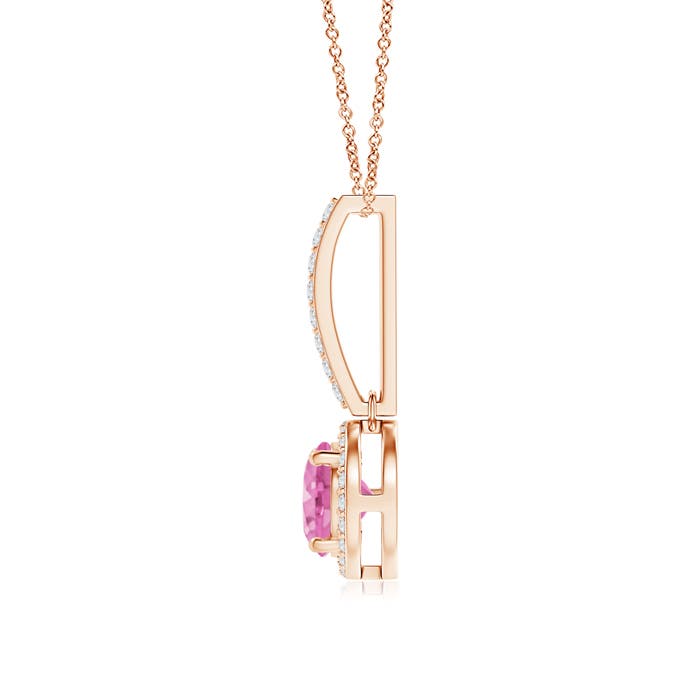 AA - Pink Sapphire / 1.18 CT / 14 KT Rose Gold