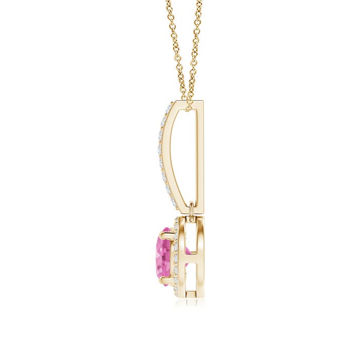 AA - Pink Sapphire / 1.18 CT / 14 KT Yellow Gold