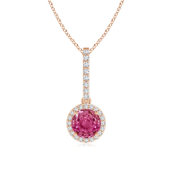 AAAA - Pink Sapphire / 1.18 CT / 14 KT Rose Gold