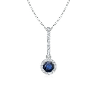 Round AA Blue Sapphire