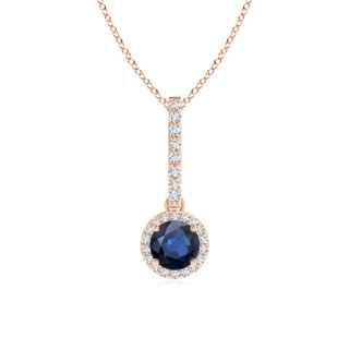 Round AA Blue Sapphire