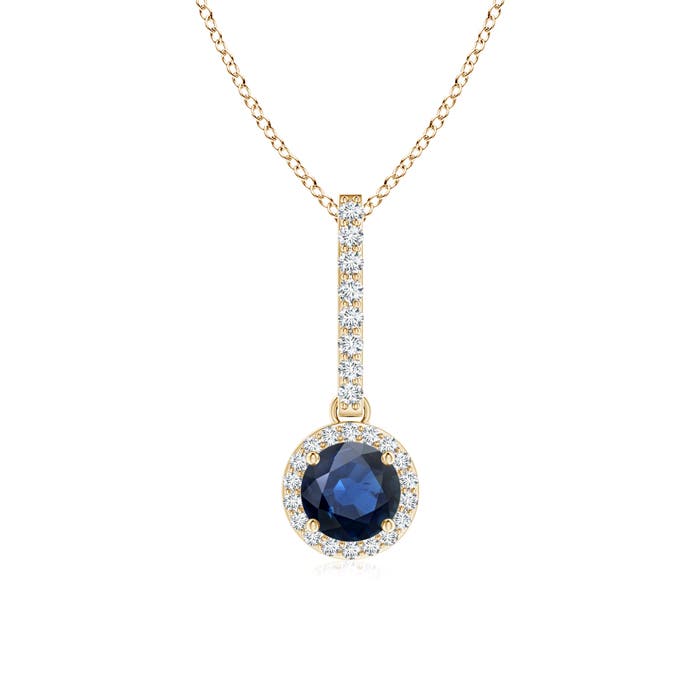 AA - Blue Sapphire / 0.75 CT / 14 KT Yellow Gold