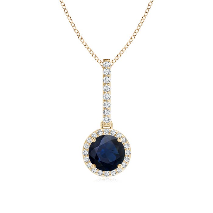 A - Blue Sapphire / 1.18 CT / 14 KT Yellow Gold