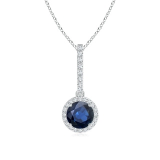 Round AA Blue Sapphire