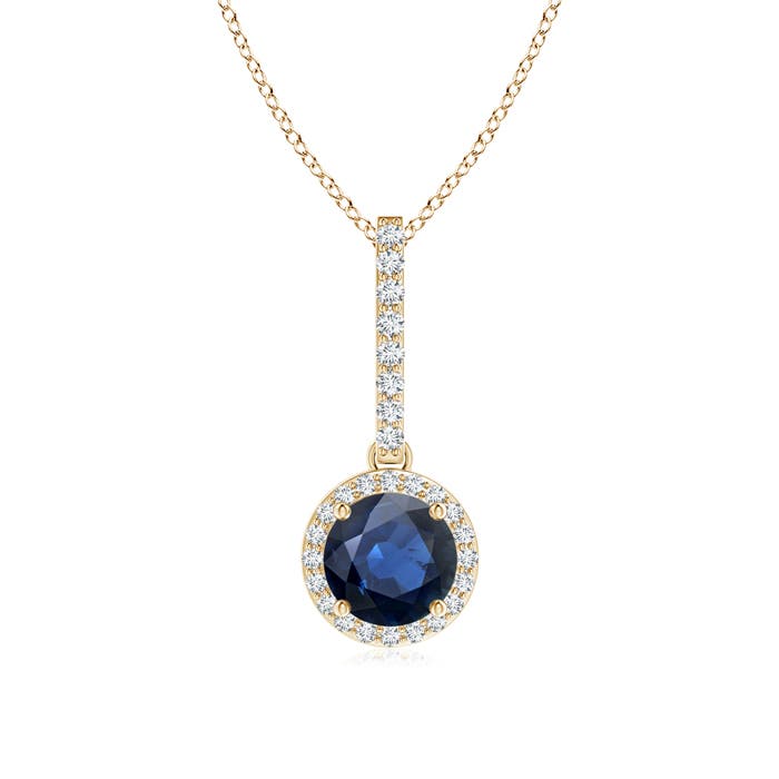 AA - Blue Sapphire / 1.18 CT / 14 KT Yellow Gold