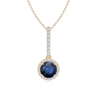 Round AA Blue Sapphire