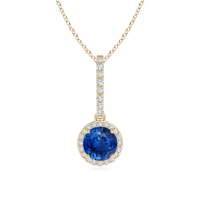 AAA - Blue Sapphire / 1.18 CT / 14 KT Yellow Gold