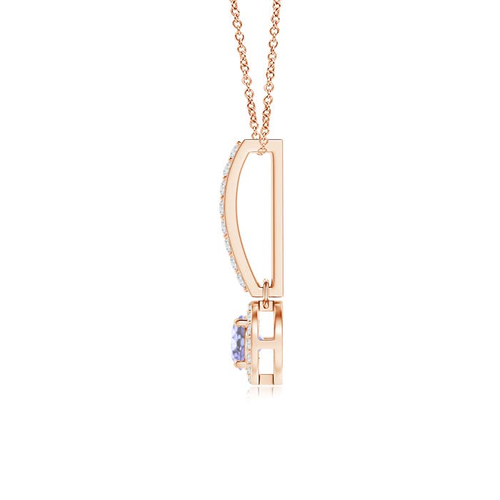 A - Tanzanite / 0.37 CT / 14 KT Rose Gold