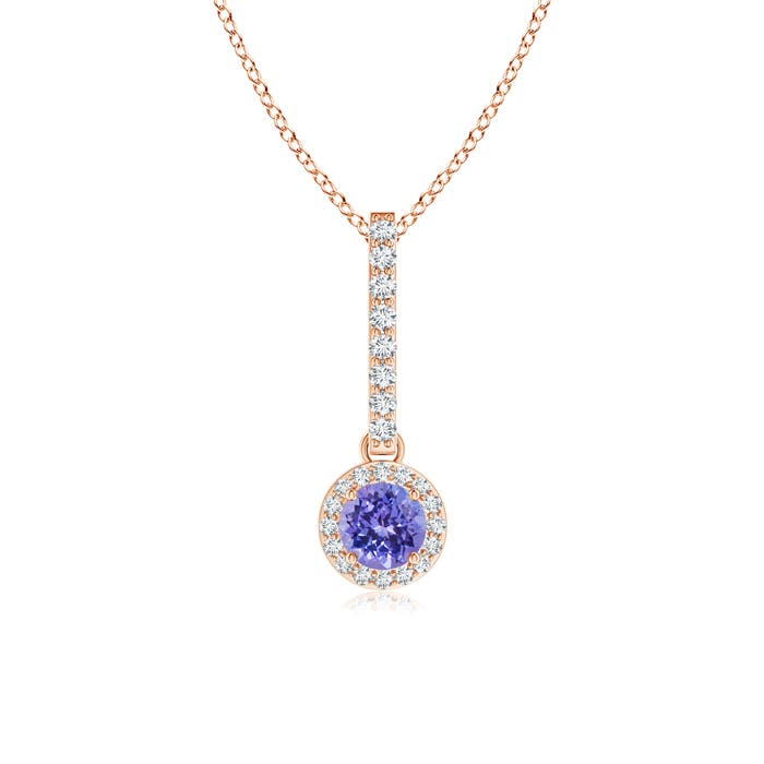 AAA - Tanzanite / 0.37 CT / 14 KT Rose Gold