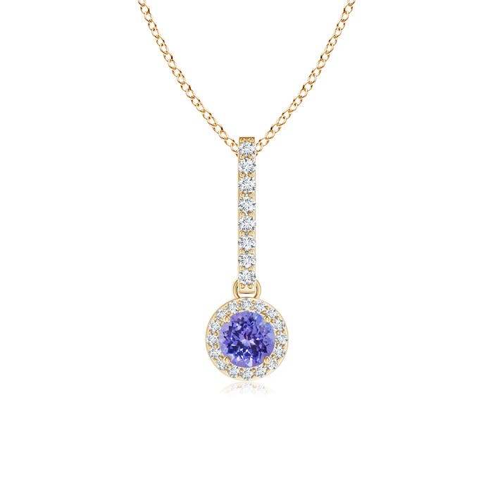 AAA - Tanzanite / 0.37 CT / 14 KT Yellow Gold