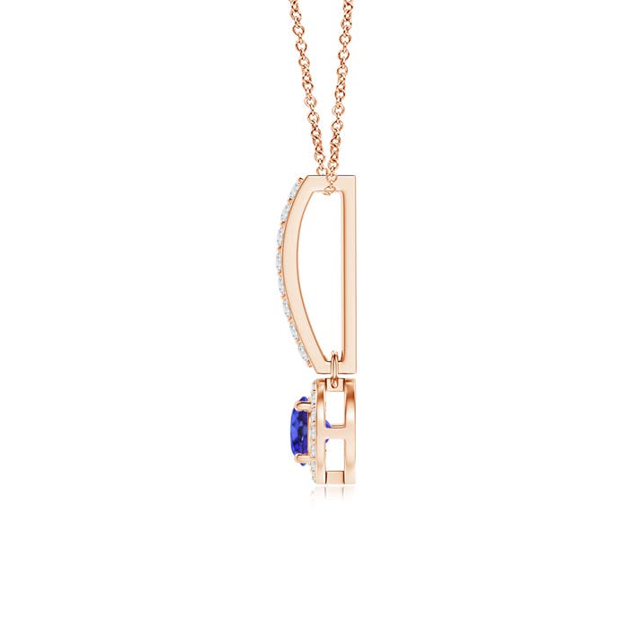 AAAA - Tanzanite / 0.37 CT / 14 KT Rose Gold