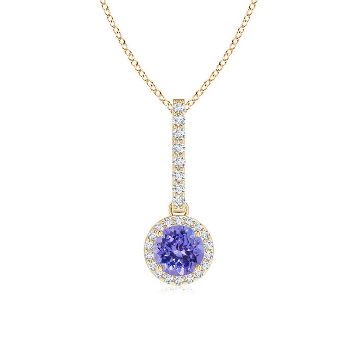 AAA - Tanzanite / 0.65 CT / 14 KT Yellow Gold