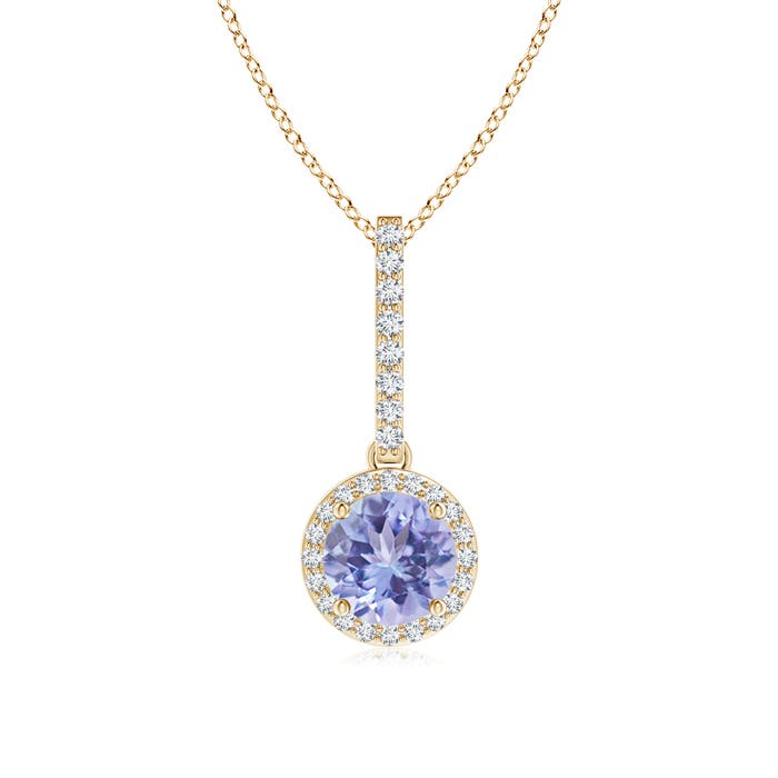 A - Tanzanite / 1.08 CT / 14 KT Yellow Gold