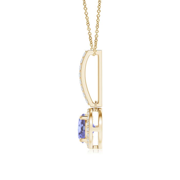 A - Tanzanite / 1.08 CT / 14 KT Yellow Gold