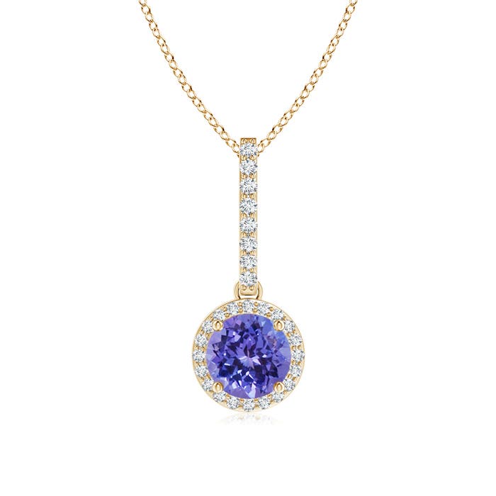 AA - Tanzanite / 1.08 CT / 14 KT Yellow Gold