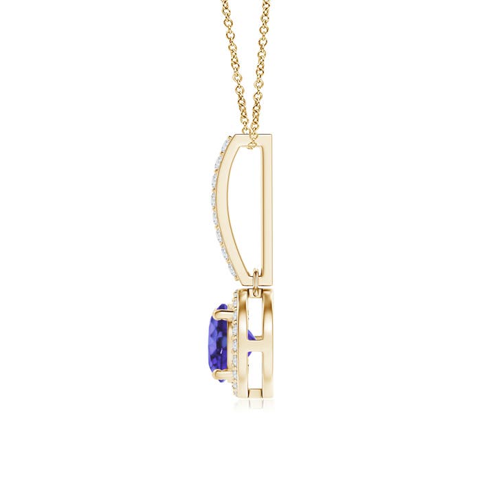 AA - Tanzanite / 1.08 CT / 14 KT Yellow Gold