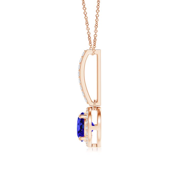 AAA - Tanzanite / 1.08 CT / 14 KT Rose Gold