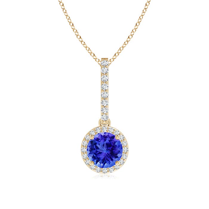 AAA - Tanzanite / 1.08 CT / 14 KT Yellow Gold