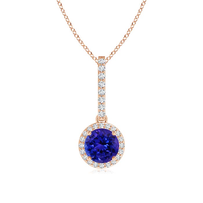 AAAA - Tanzanite / 1.08 CT / 14 KT Rose Gold