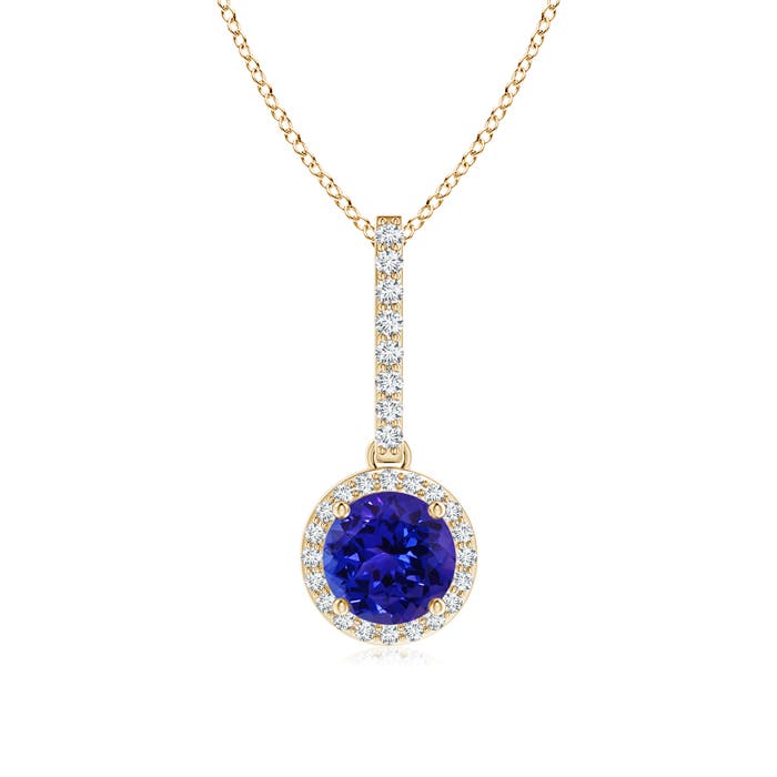 AAAA - Tanzanite / 1.08 CT / 14 KT Yellow Gold