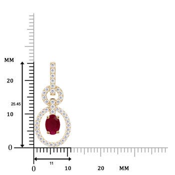 A - Ruby / 0.84 CT / 14 KT Yellow Gold