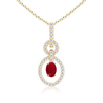 AA - Ruby / 0.84 CT / 14 KT Yellow Gold