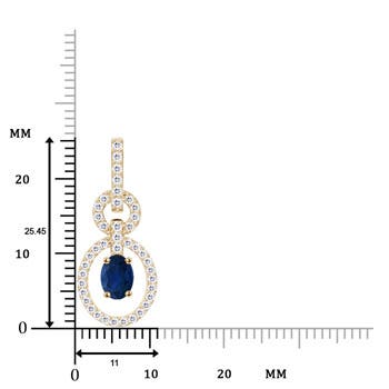 AA - Blue Sapphire / 0.84 CT / 14 KT Yellow Gold