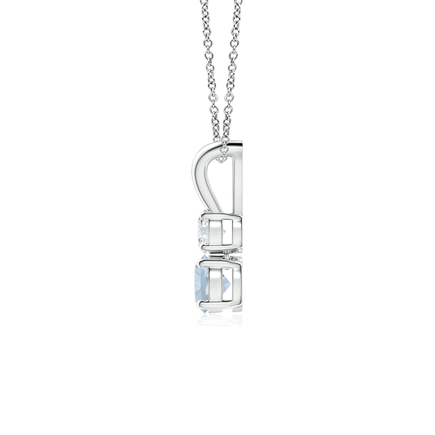 A - Aquamarine / 0.31 CT / 14 KT White Gold