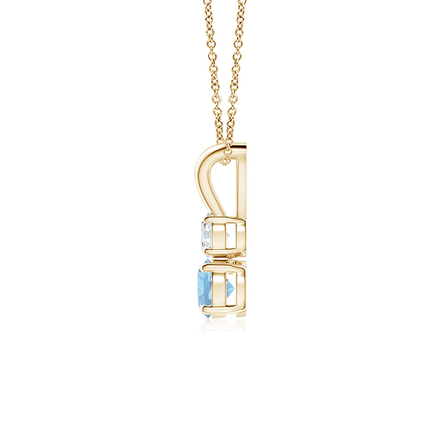 AAA - Aquamarine / 0.31 CT / 14 KT Yellow Gold