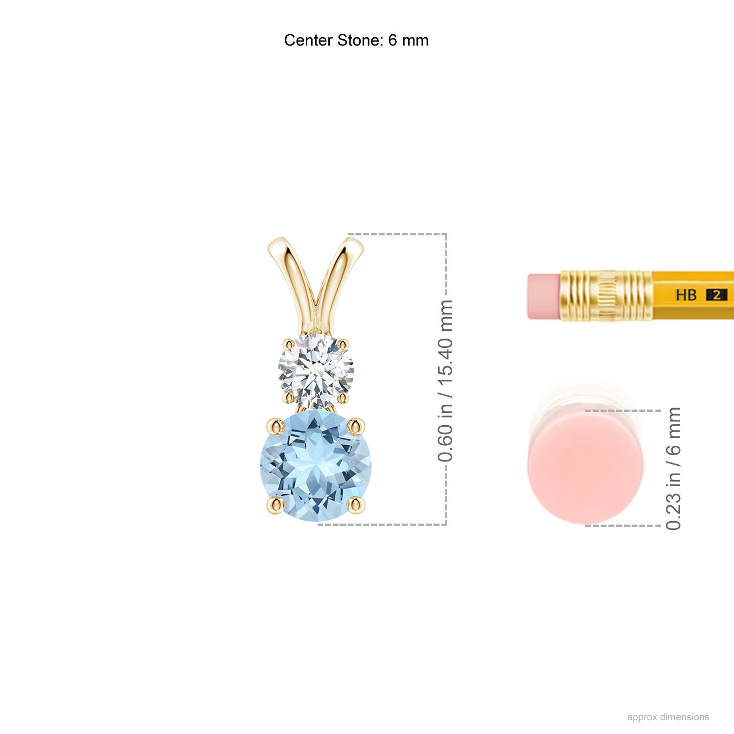 AAA - Aquamarine / 0.95 CT / 14 KT Yellow Gold