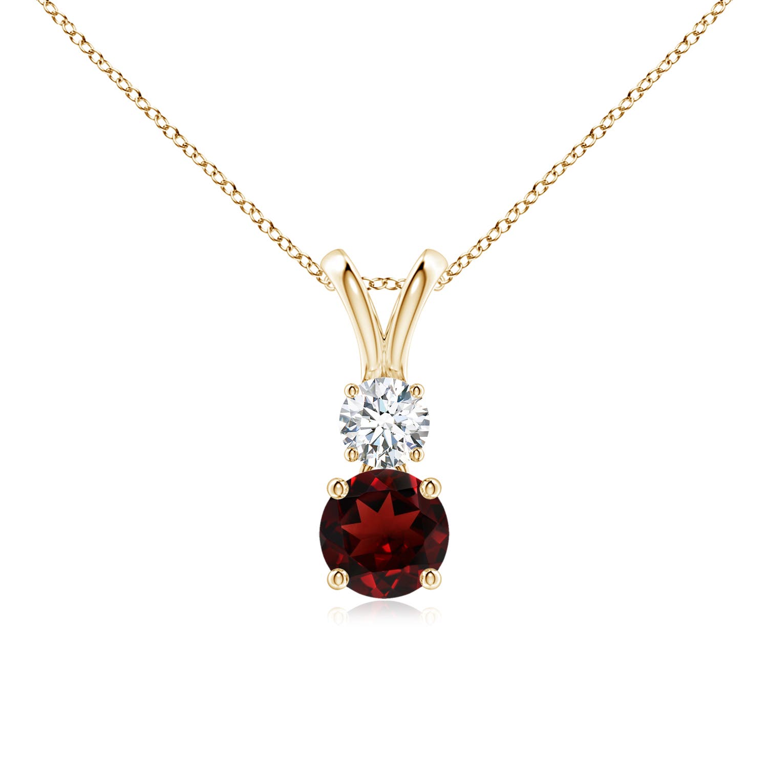 AAA - Garnet / 0.76 CT / 14 KT Yellow Gold