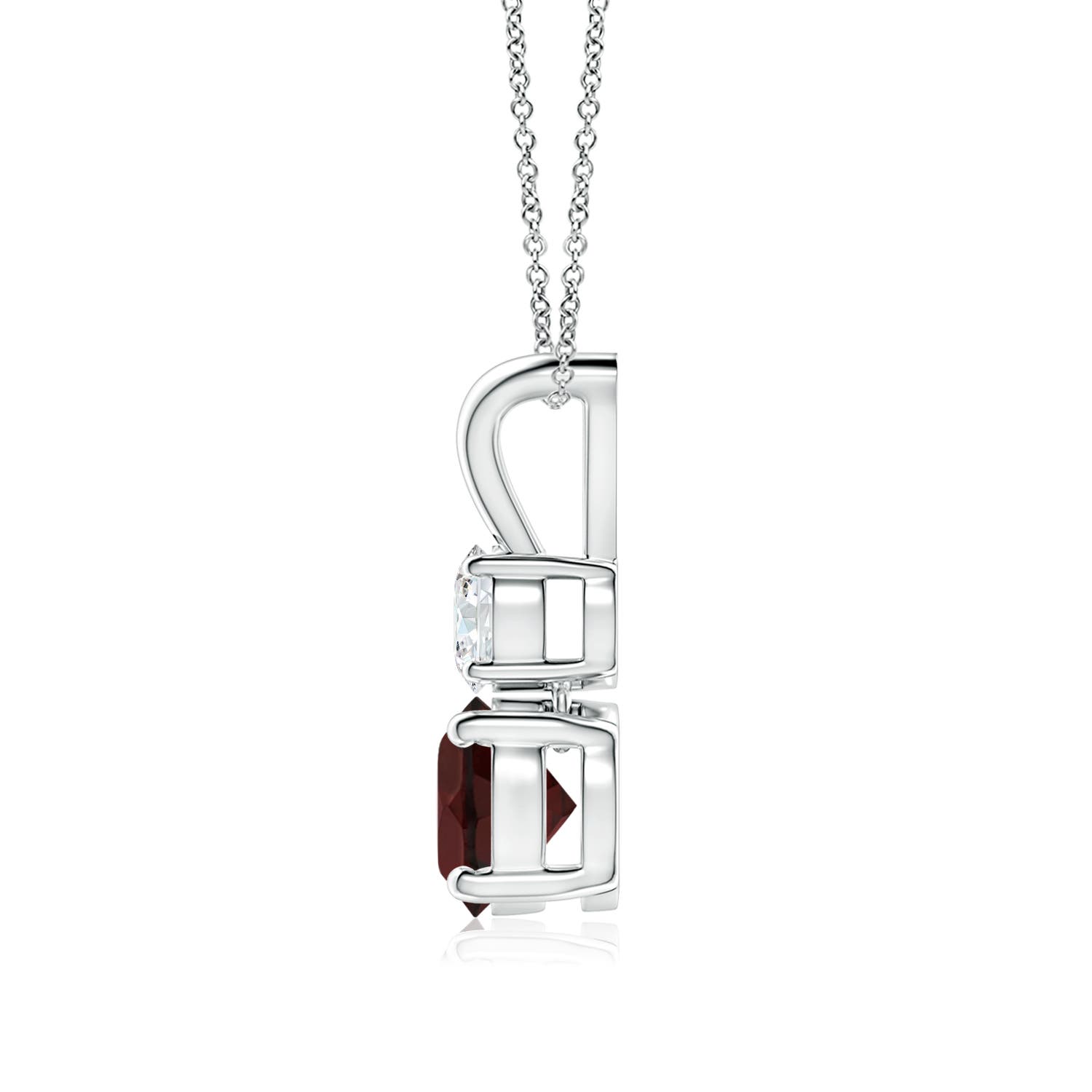 A - Garnet / 1.23 CT / 14 KT White Gold